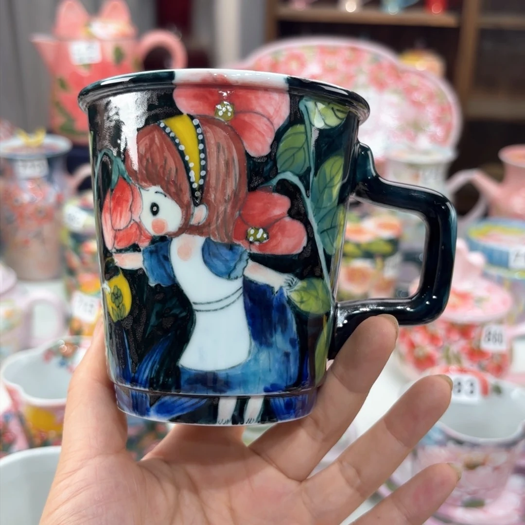 景德镇手绘高温釉下彩陶瓷茶具