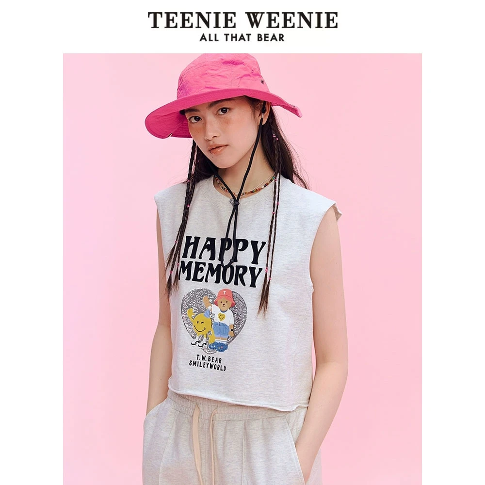 【smiley联名系列】TeenieWeenie小熊无袖T恤25背心衫女TTMW256604N