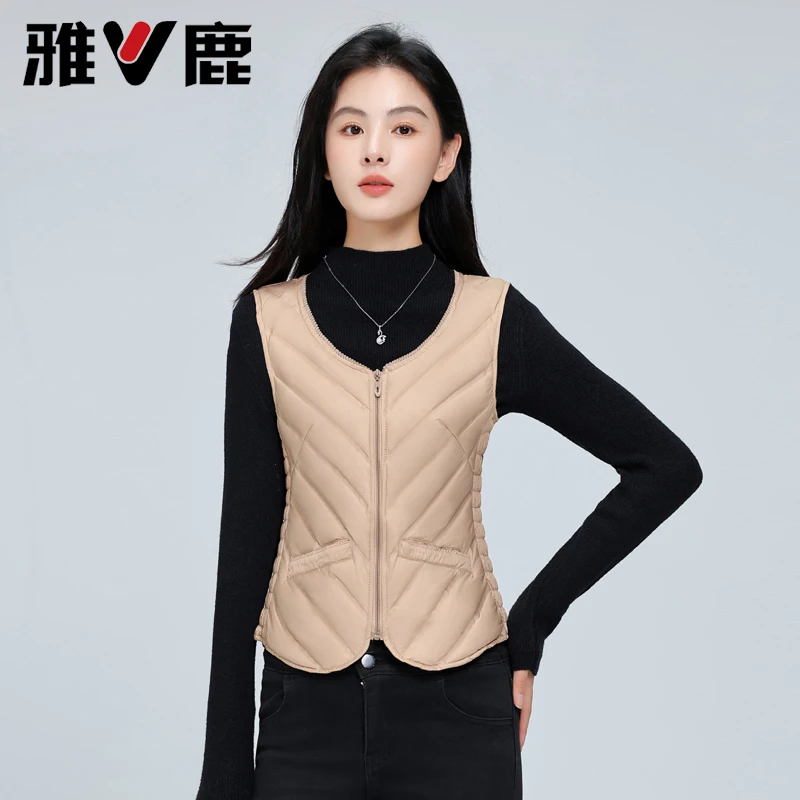 2025新款马甲女轻薄修身显瘦内穿短款保暖内胆马夹羽绒背心秋冬季