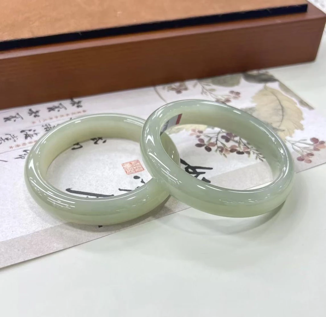 和田玉晴水手镯SZ112多样性发其一拆标不退不换