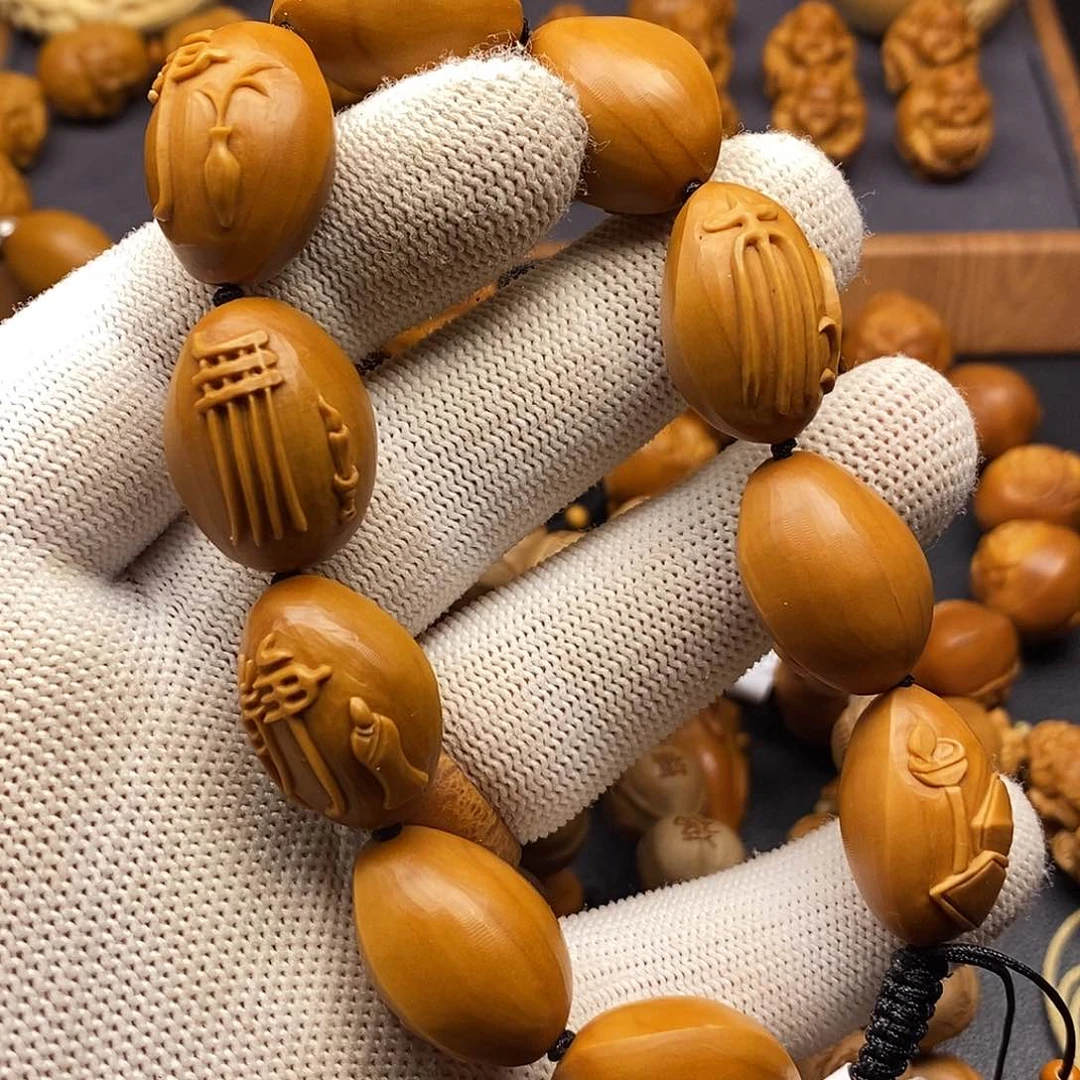 橄榄核手串/手链无相佛手持