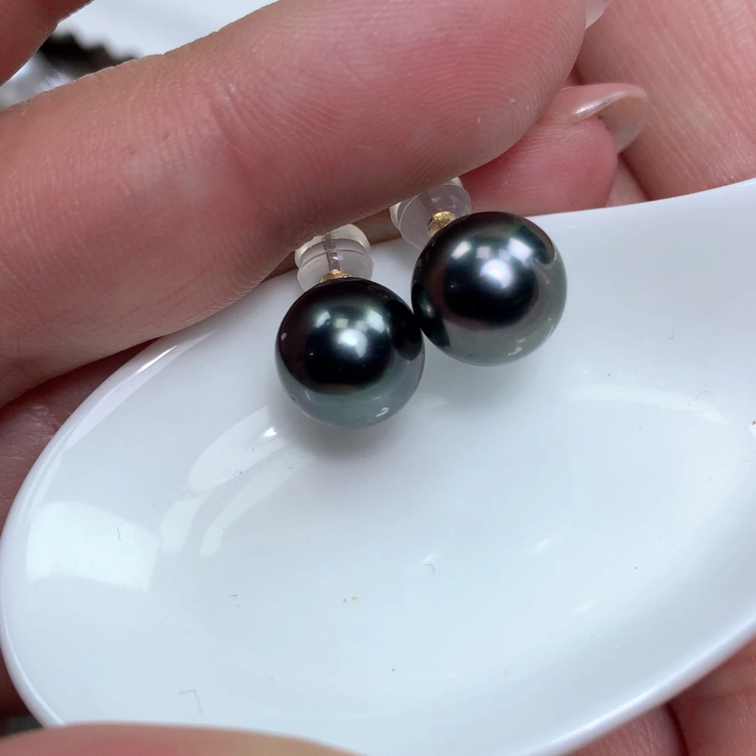 海水珍珠耳饰18K金镶嵌