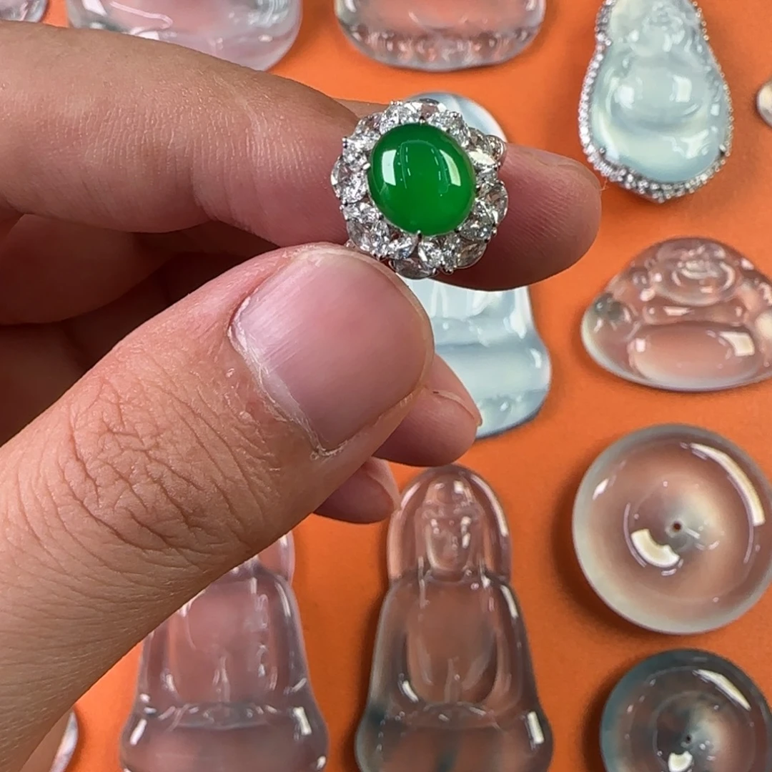 定制翡翠未镶嵌天然