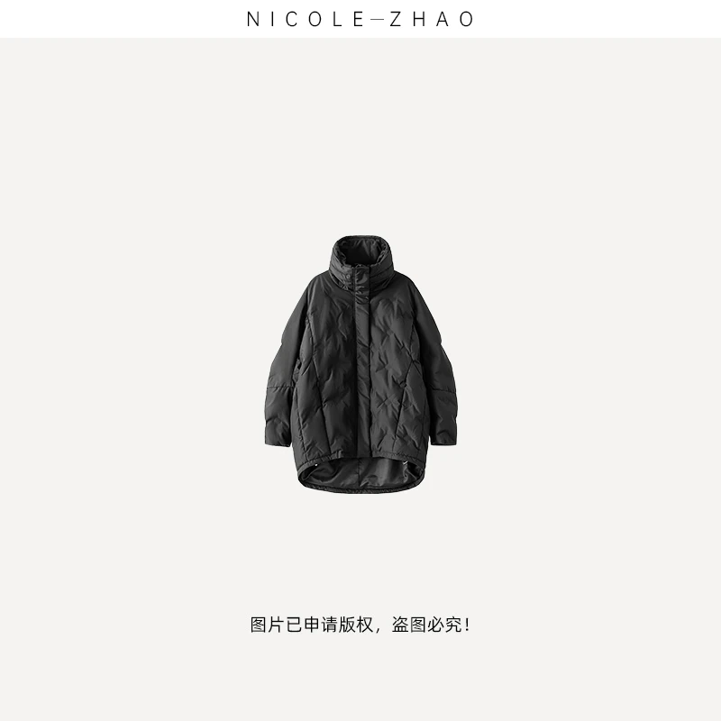 NZ0999（暗夜）【贵姐NICOLE】高端设计师款高奢鹅绒羽绒服时尚百搭