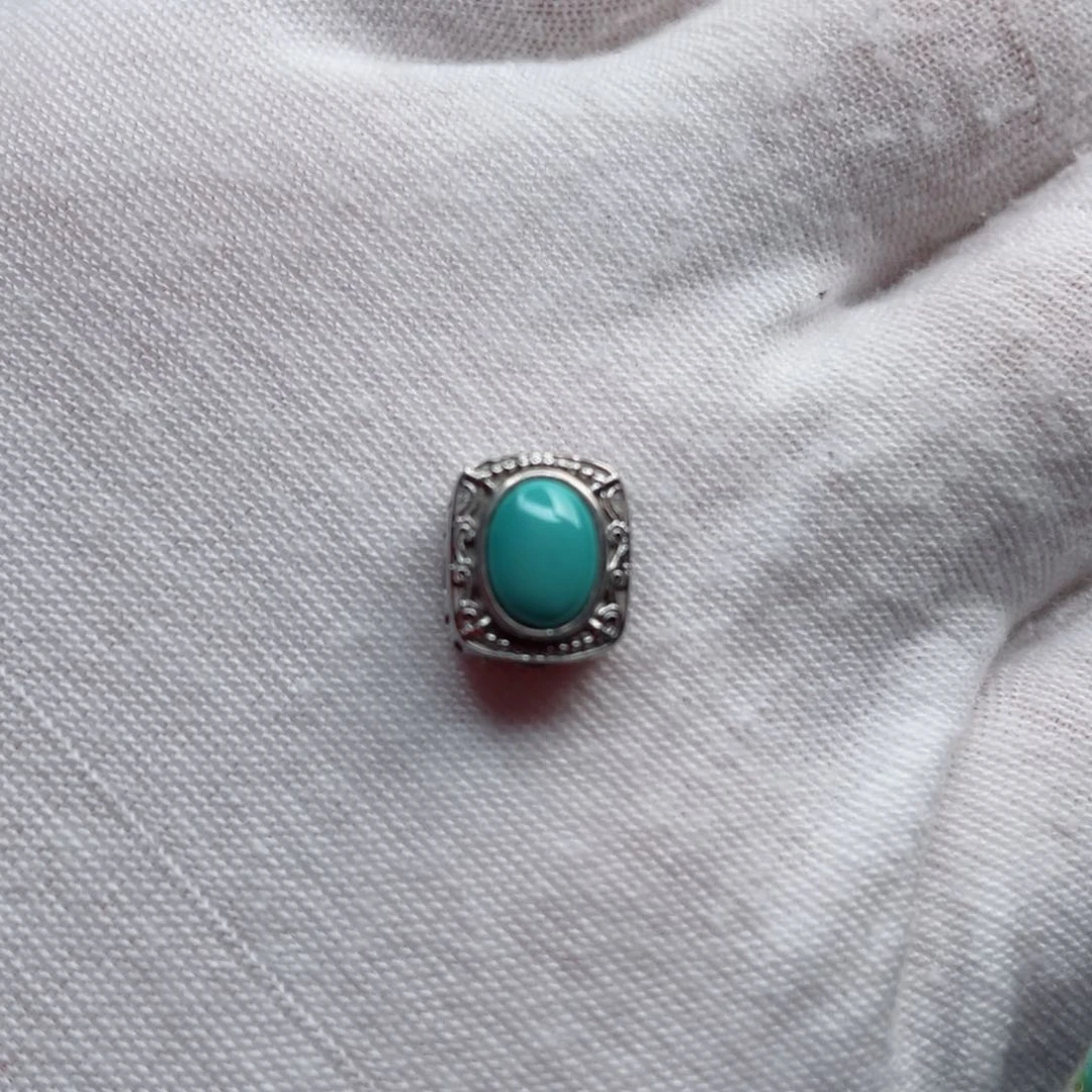 银S925镶嵌绿松石珠宝奇石