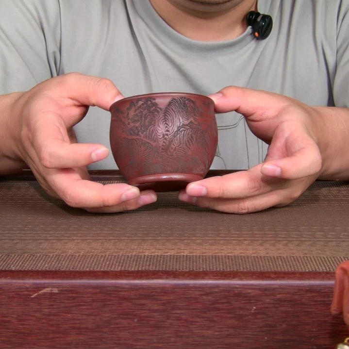 茶杯紫砂高货放漏