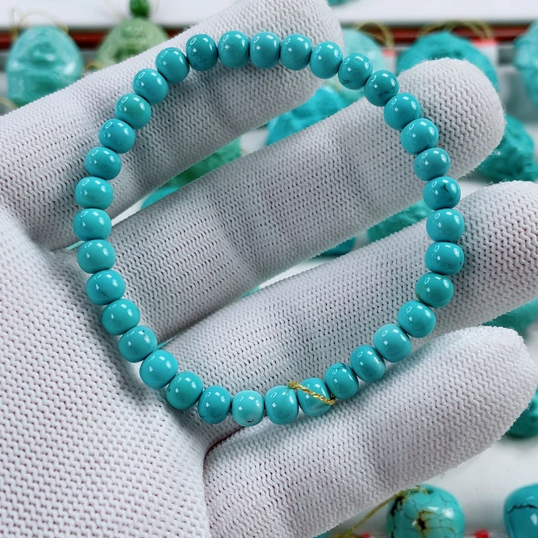 未镶嵌绿松石车挂直径5.5