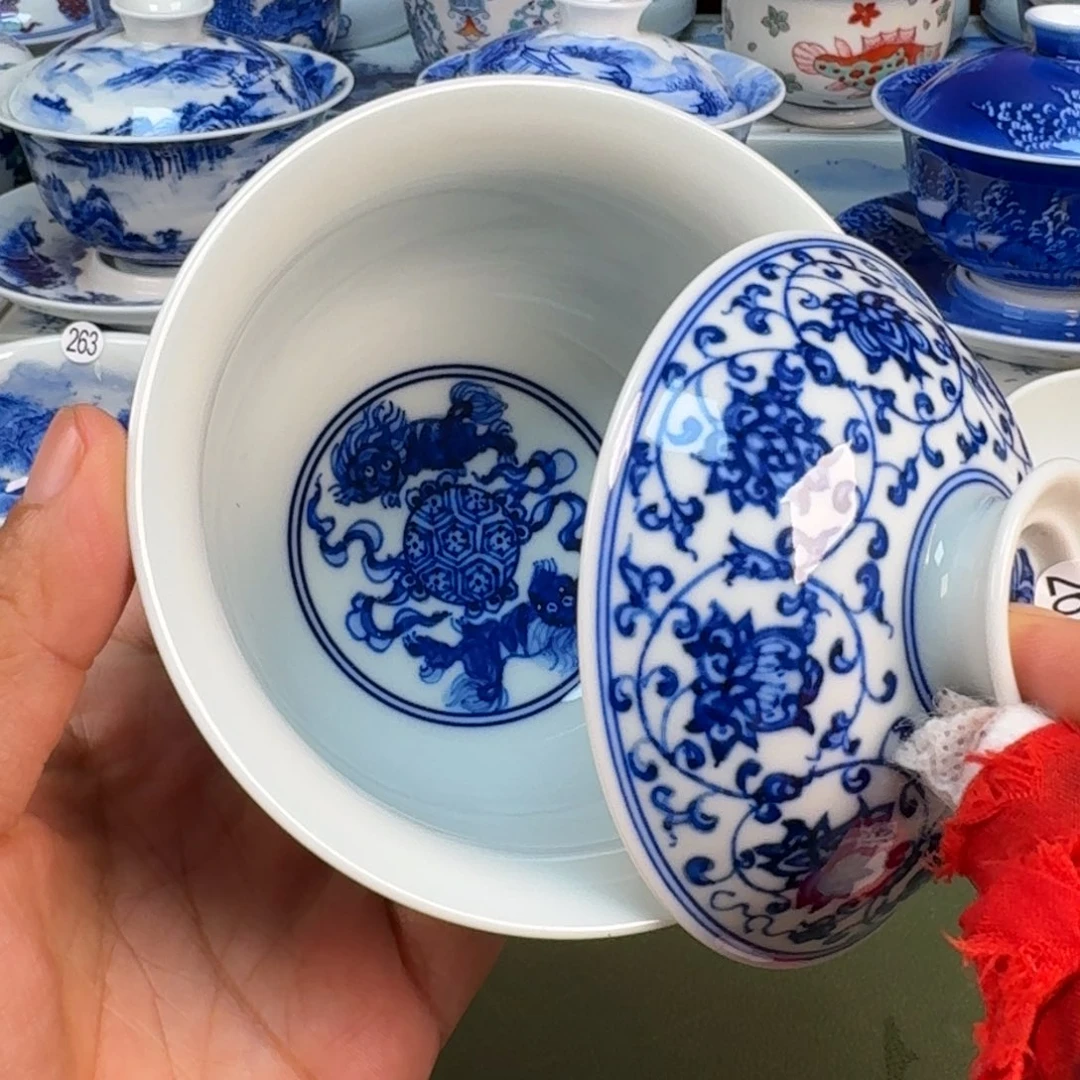 景德镇纯手绘茶具圆圆267