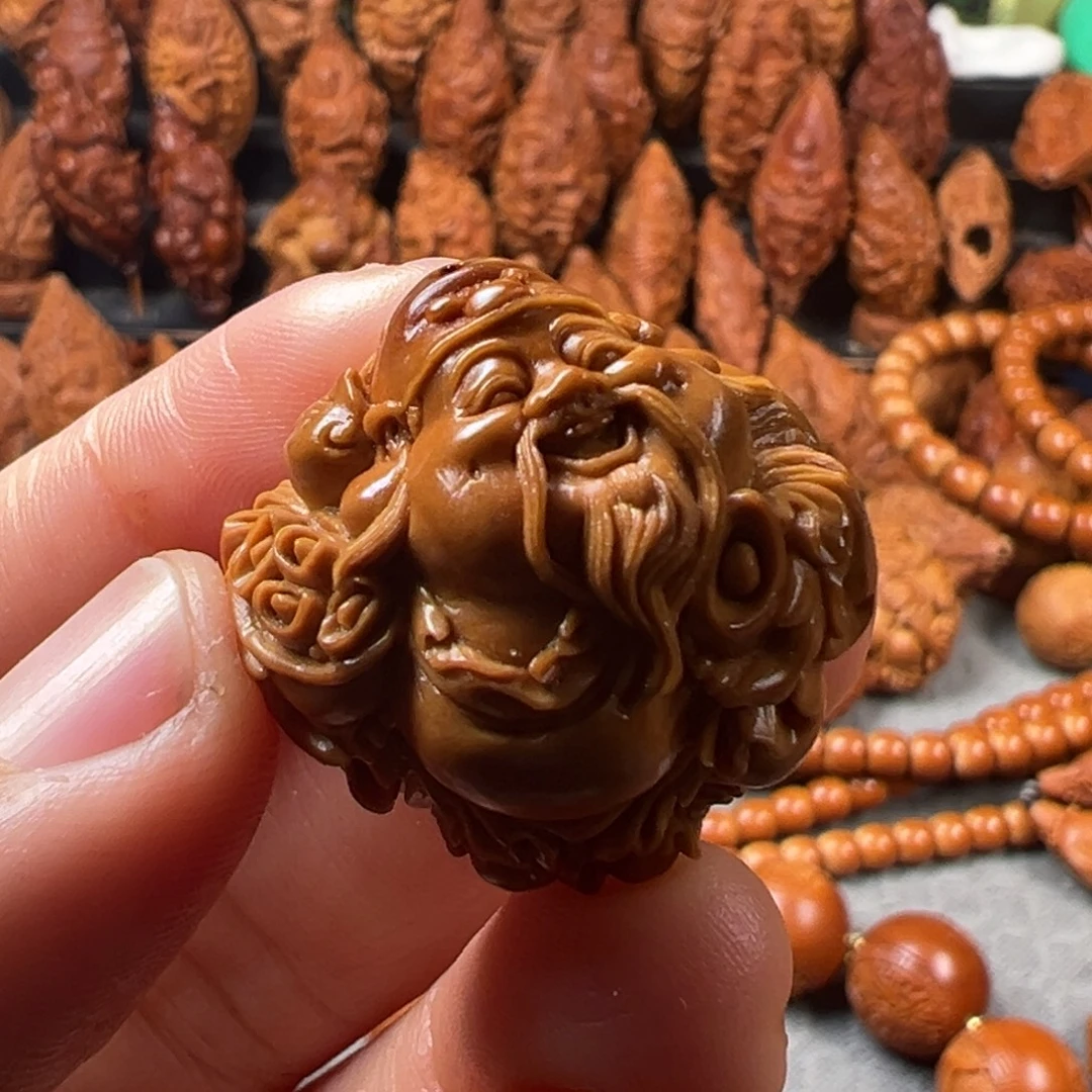 橄榄核手串/手链2.8黄玲 财神大吊坠