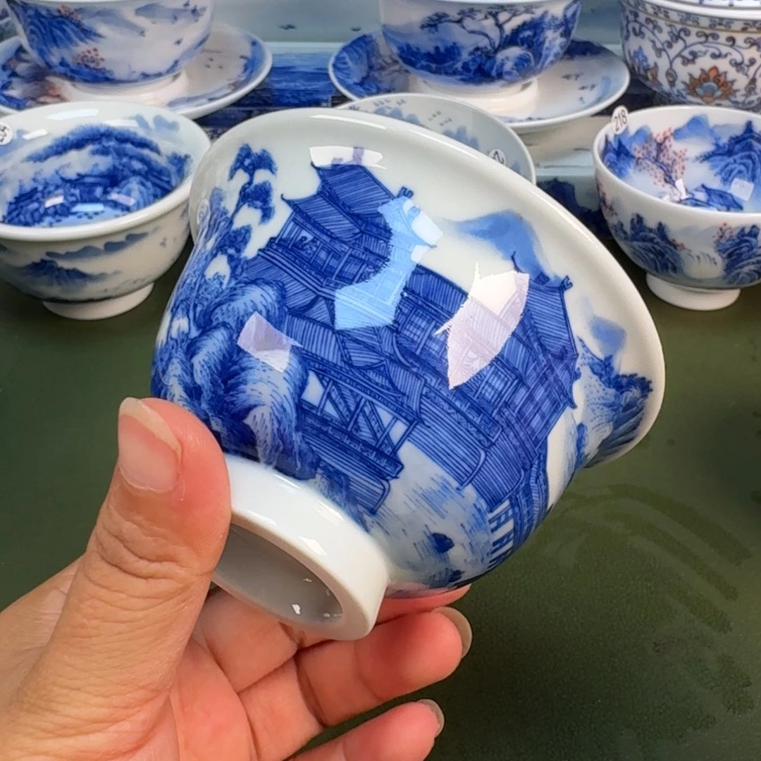 景德镇纯手绘茶具圆圆248