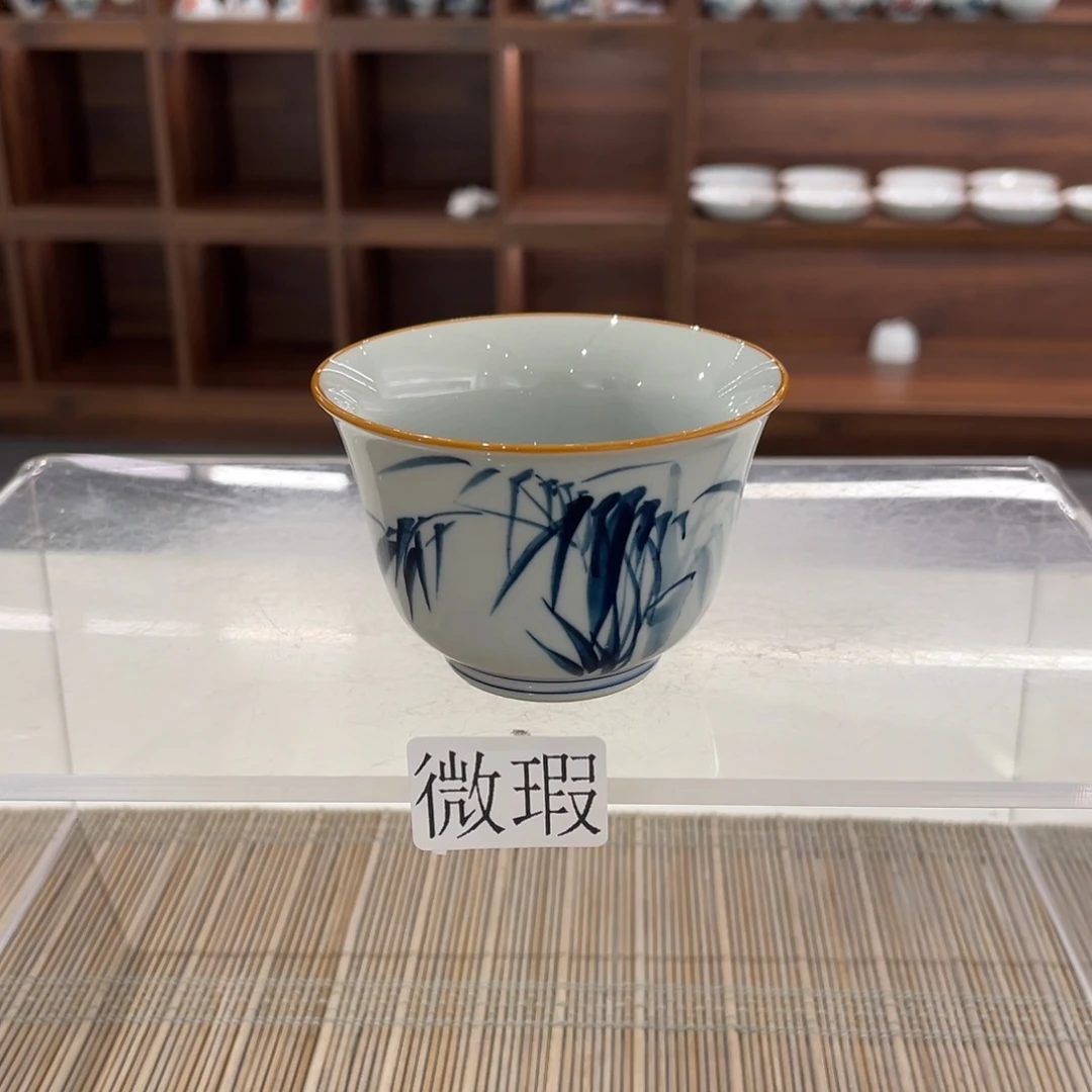 微瑕纯手绘釉下彩