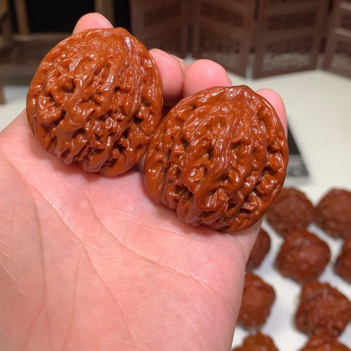 文玩核桃把件?虎头40.2