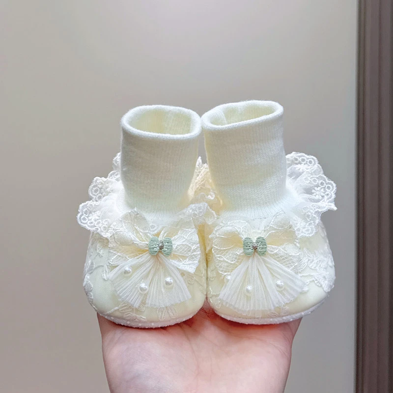春季6到12个月婴儿鞋子女鞋袜1岁宝宝学步软底婴幼儿不掉鞋护脚套