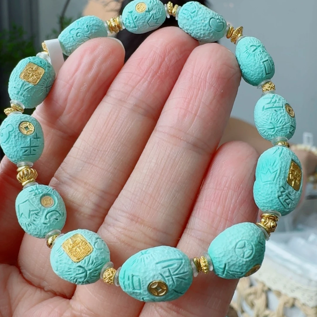 未镶嵌绿松石珠宝奇石