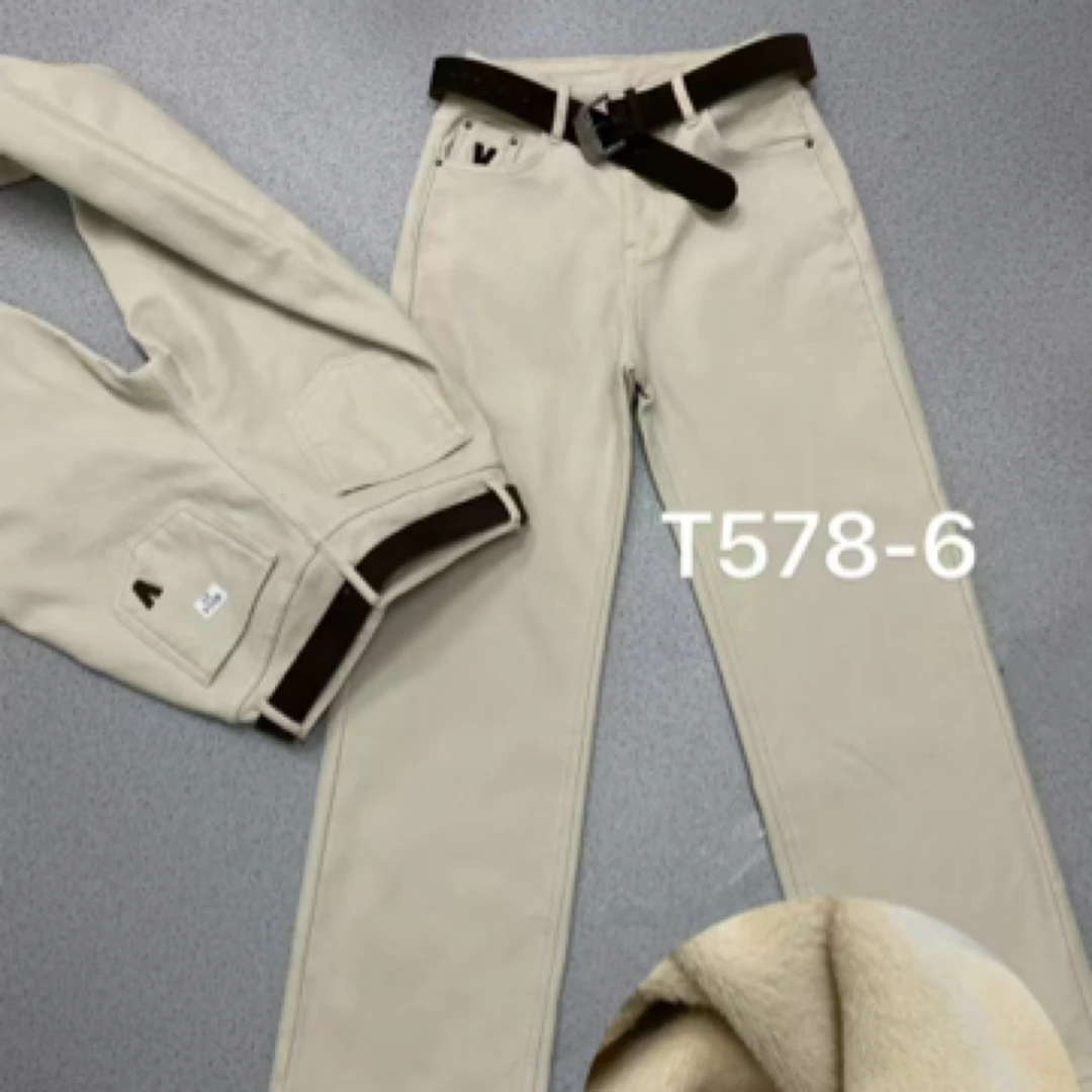 【心依阁铭品】2578薄绒小直筒休闲裤门店撤下高定捐