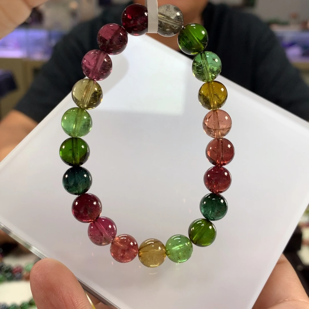 未镶嵌手链碧玺9.2左右