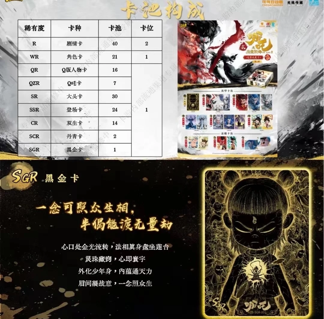 【叠叠】哪吒之魔童闹海第二弹动漫影视收藏卡牌