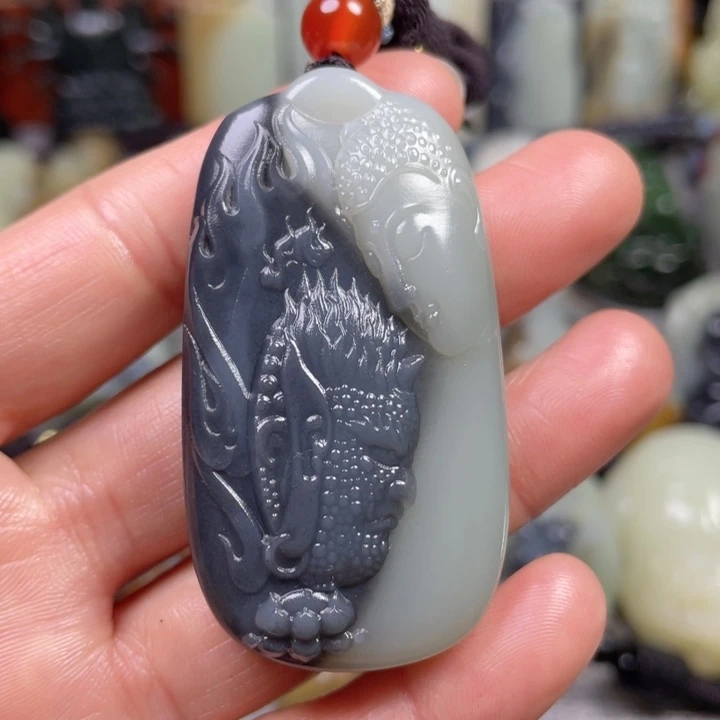 和田玉未镶嵌挂件