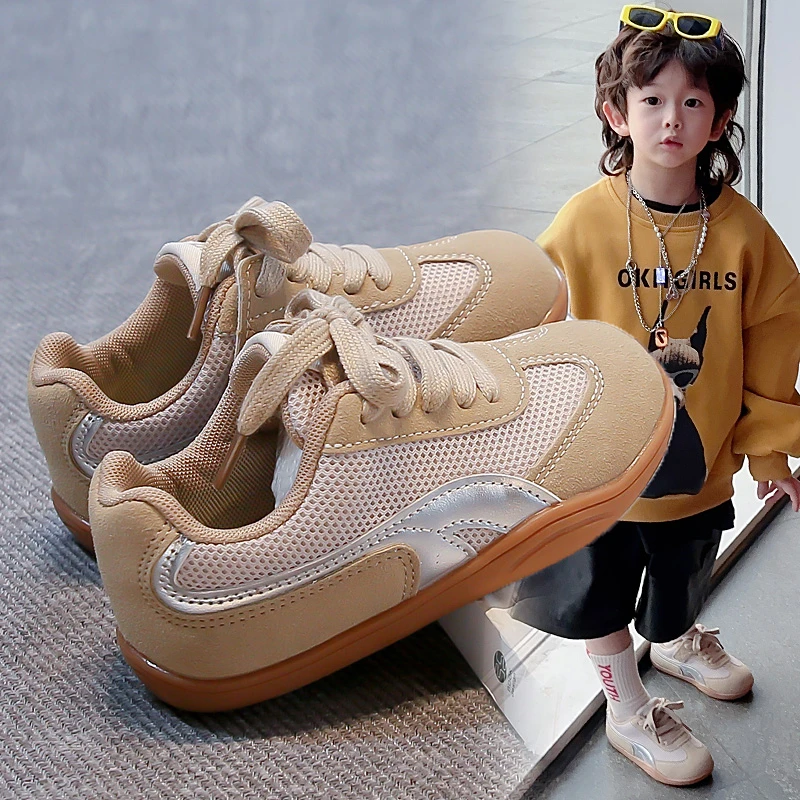 新款爆款儿童运动鞋男童鞋德迅鞋女童鞋子时尚春秋中大童软底透气