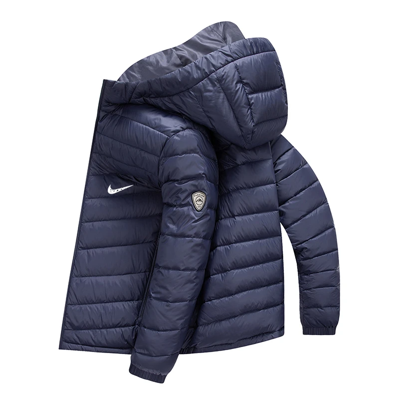 奥莱正品男士高品质轻薄羽绒服连帽秋冬潮流休闲户外云感保暖