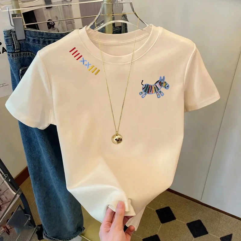 【6-2】2025纯棉男女同款纯棉T恤短袖t恤男女夏季ins潮牌潮