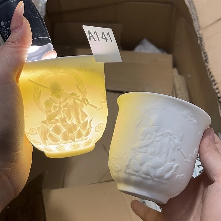 瓷片茶摆件工艺品摆件666