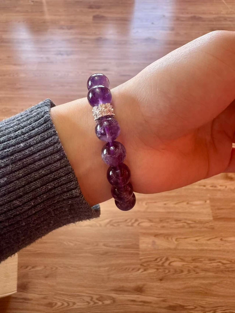 非金属仿水晶手链 周周文创【紫灵水】