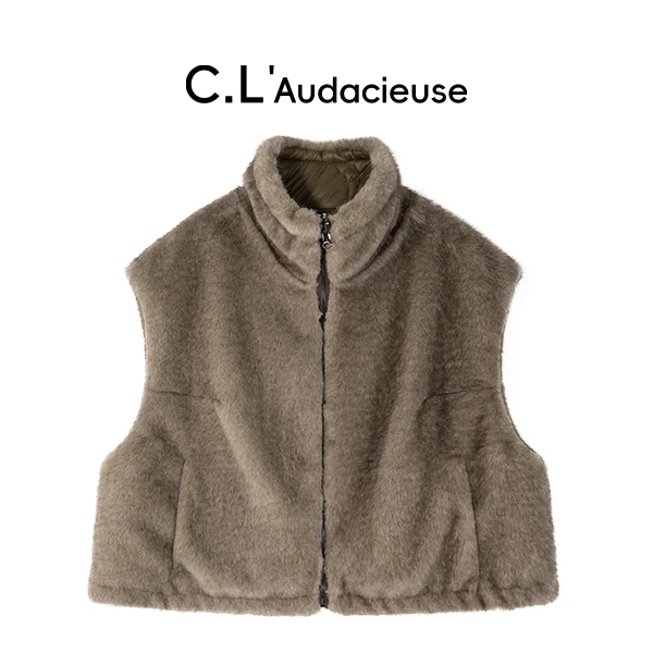 C.L'Audacieuse秋季百搭休闲马甲外套  CL25C365