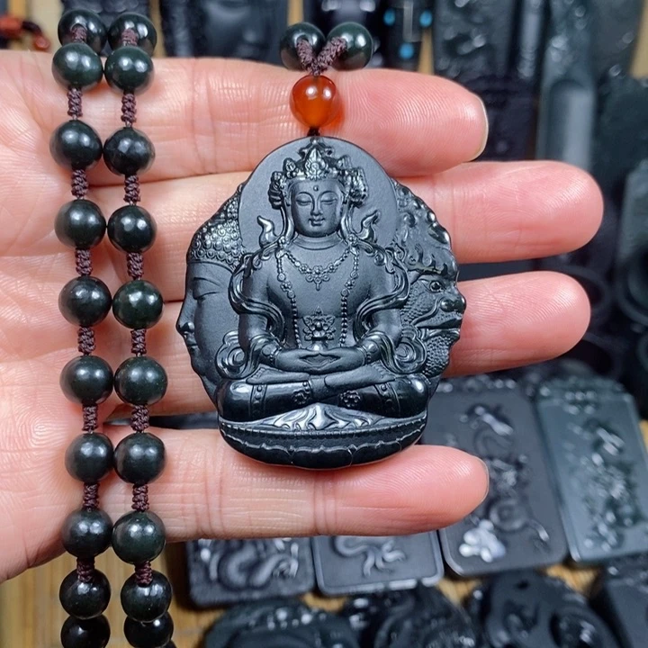 和田玉（青玉）颈饰未镶嵌