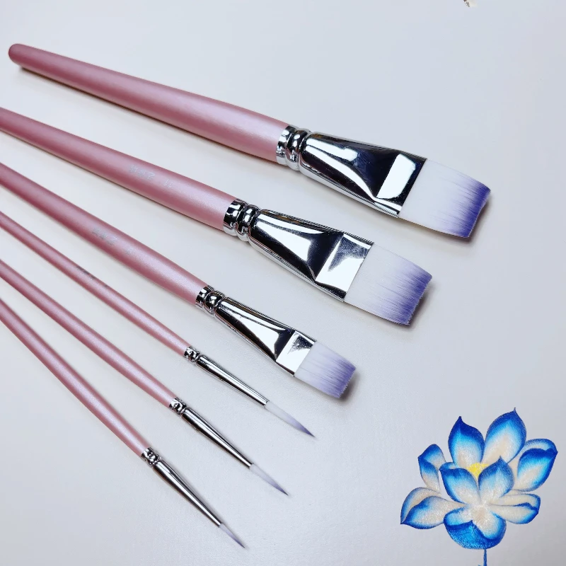 艺童话 面部彩绘专用珠光磨砂短杆压花线条彩虹笔