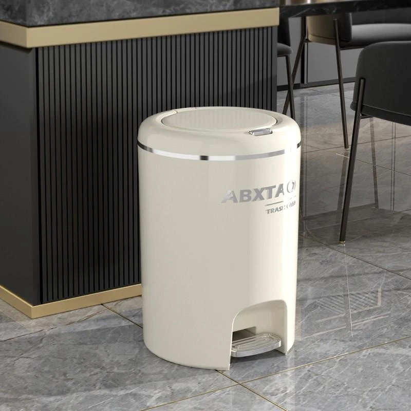 脚踏垃圾桶家用大容量收纳桶轻奢简约风客厅卧清洁桶双开盖厨余桶