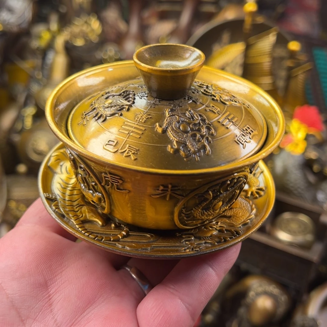 茶壶香炉铜器摆件