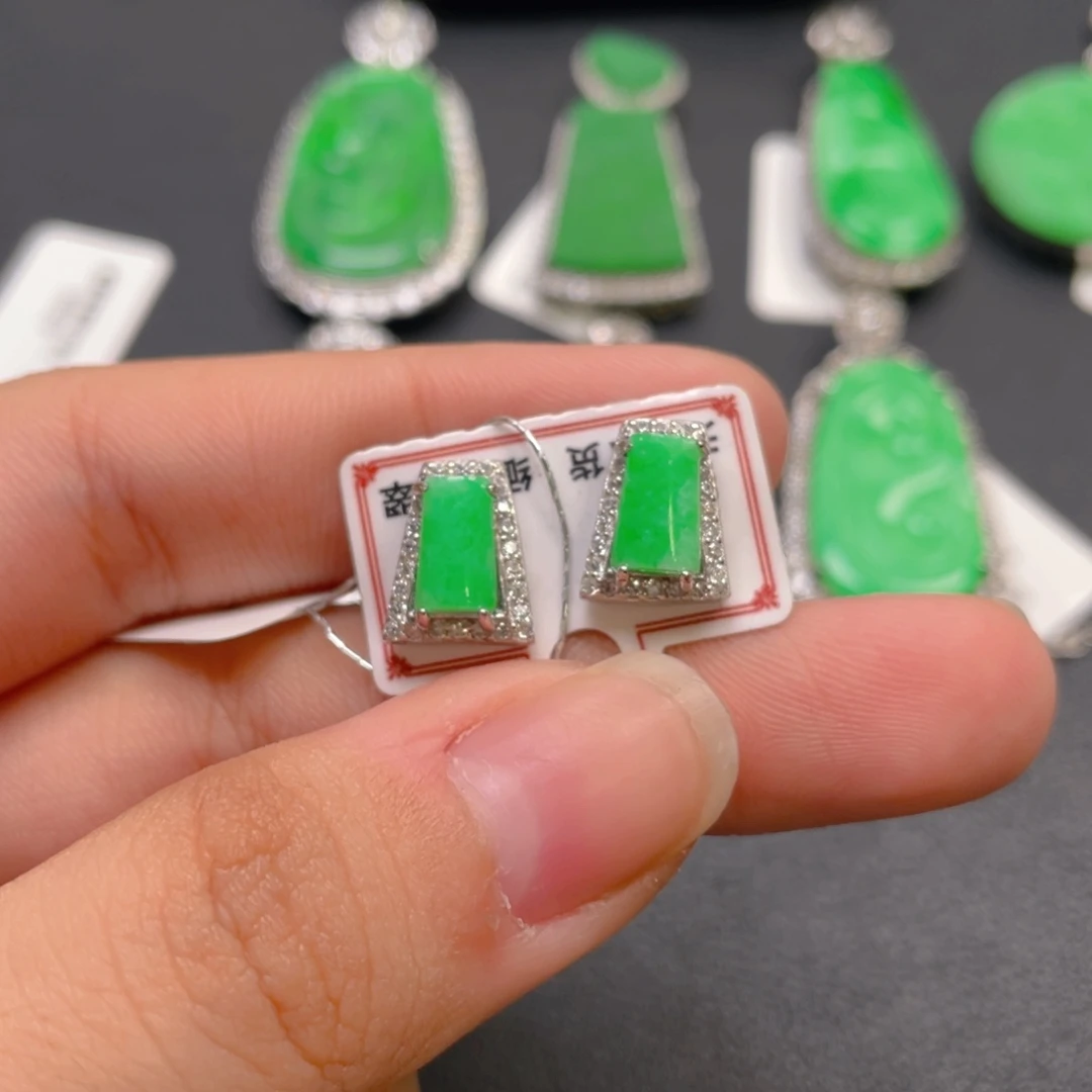 翡翠银S925镶嵌颈饰