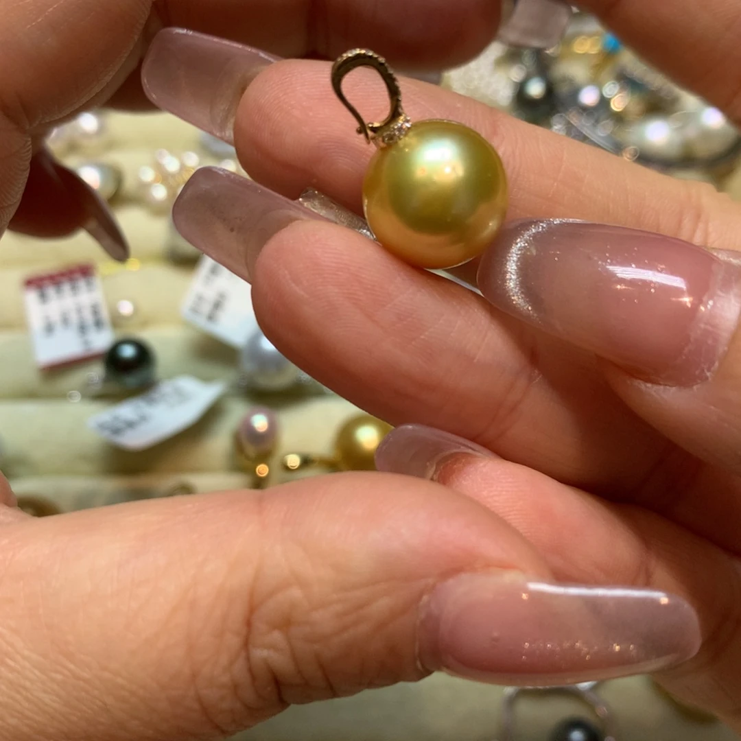 海水珍珠颈饰14K金镶嵌