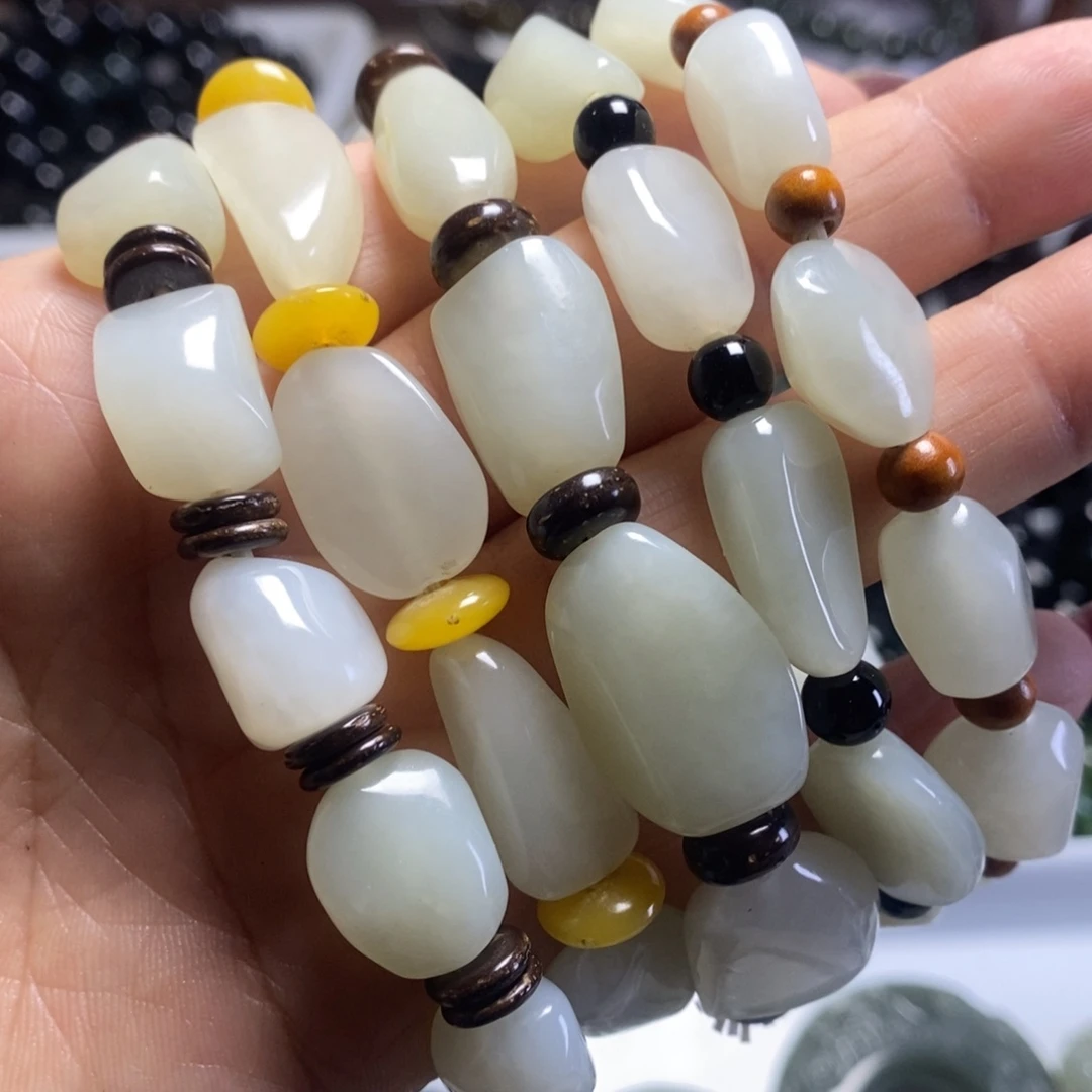 手链未镶嵌和田玉和田玉随型手串多样性发货拍1发1