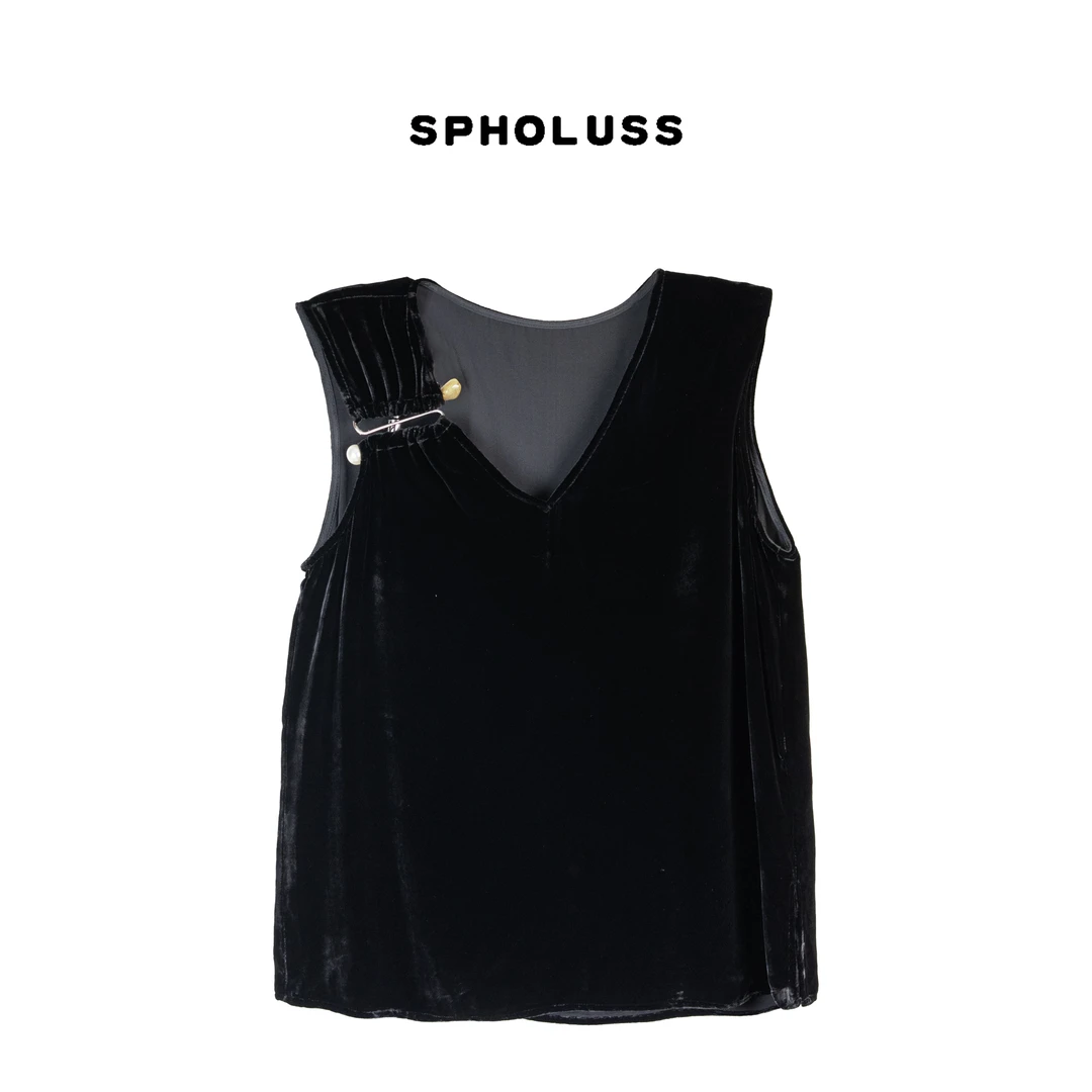 【丝芙玉禄】【K400】重磅100%真丝丝绒金属扣边重工真丝丝绒上衣