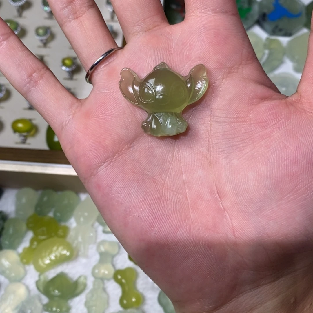 岫玉合金吊坠(不含链)