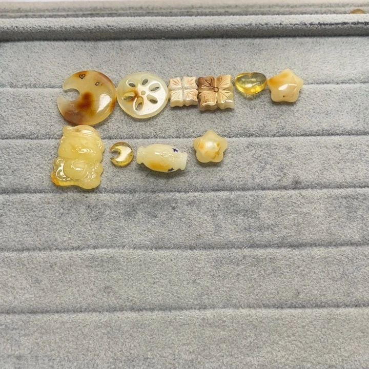 未镶嵌蜜蜡裸石天然琥珀蜜蜡配件