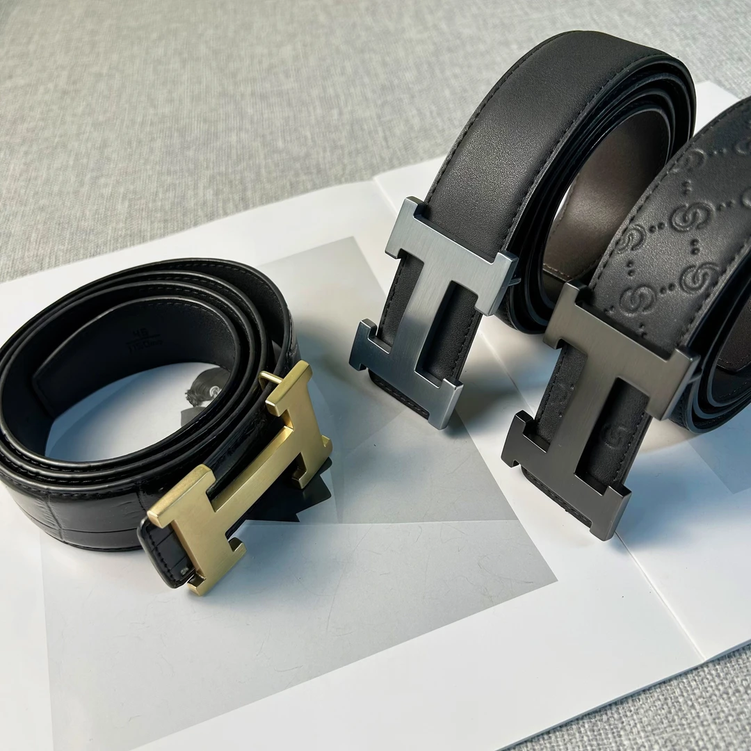 centrekoala男士时尚休闲商务潮流高档百搭黑色真皮双面经典皮带