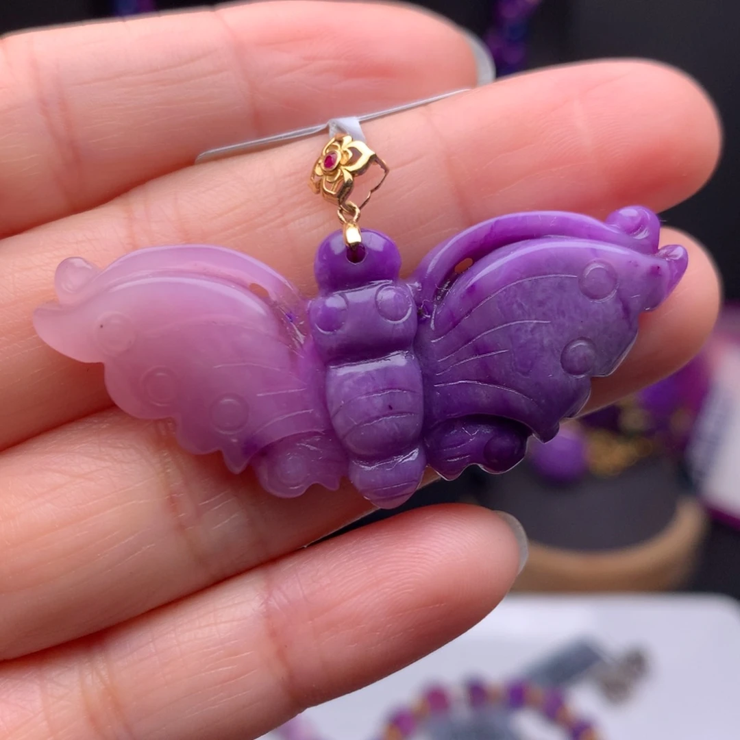 苏纪石（舒俱来）18K金镶嵌吊坠