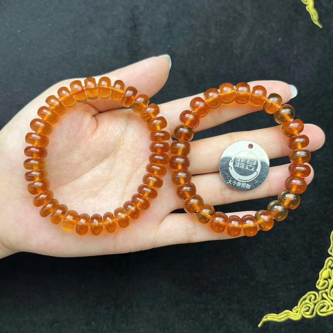 翡昱-N15-20099-琥珀手串/约10+/约32颗/-多样性发其一C