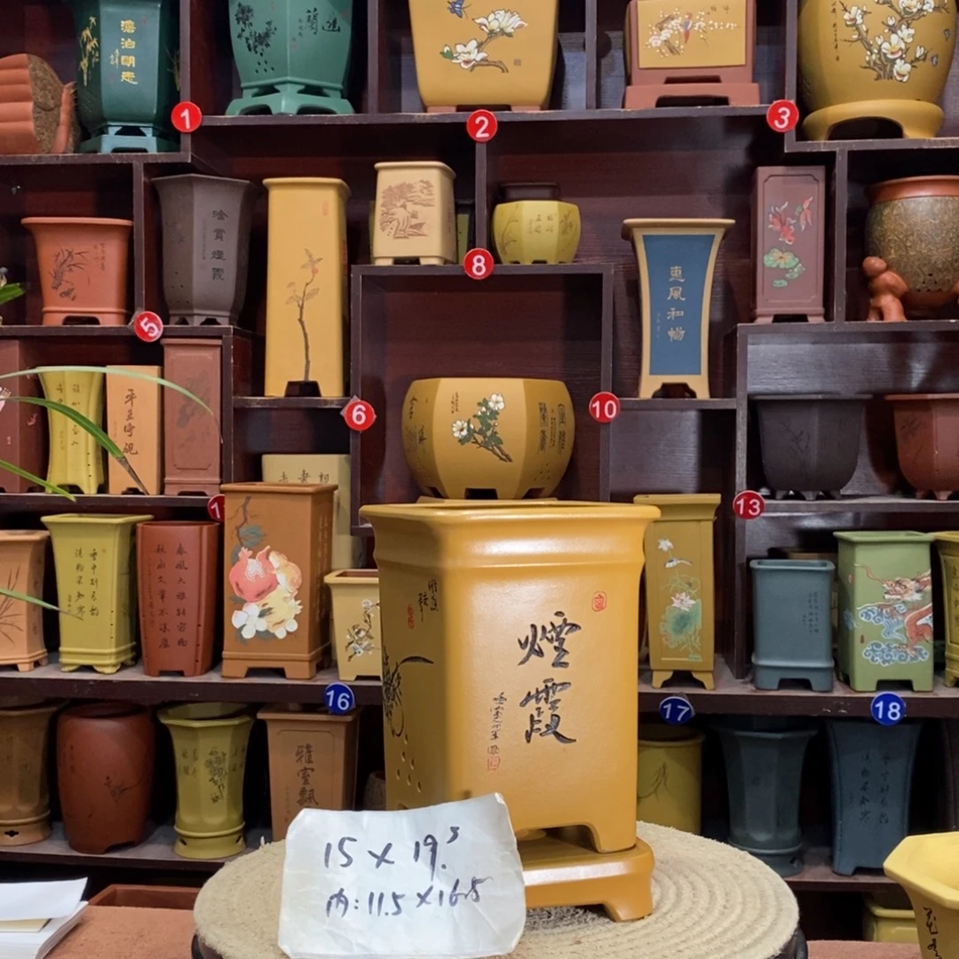 紫砂艺术紫砂花盆