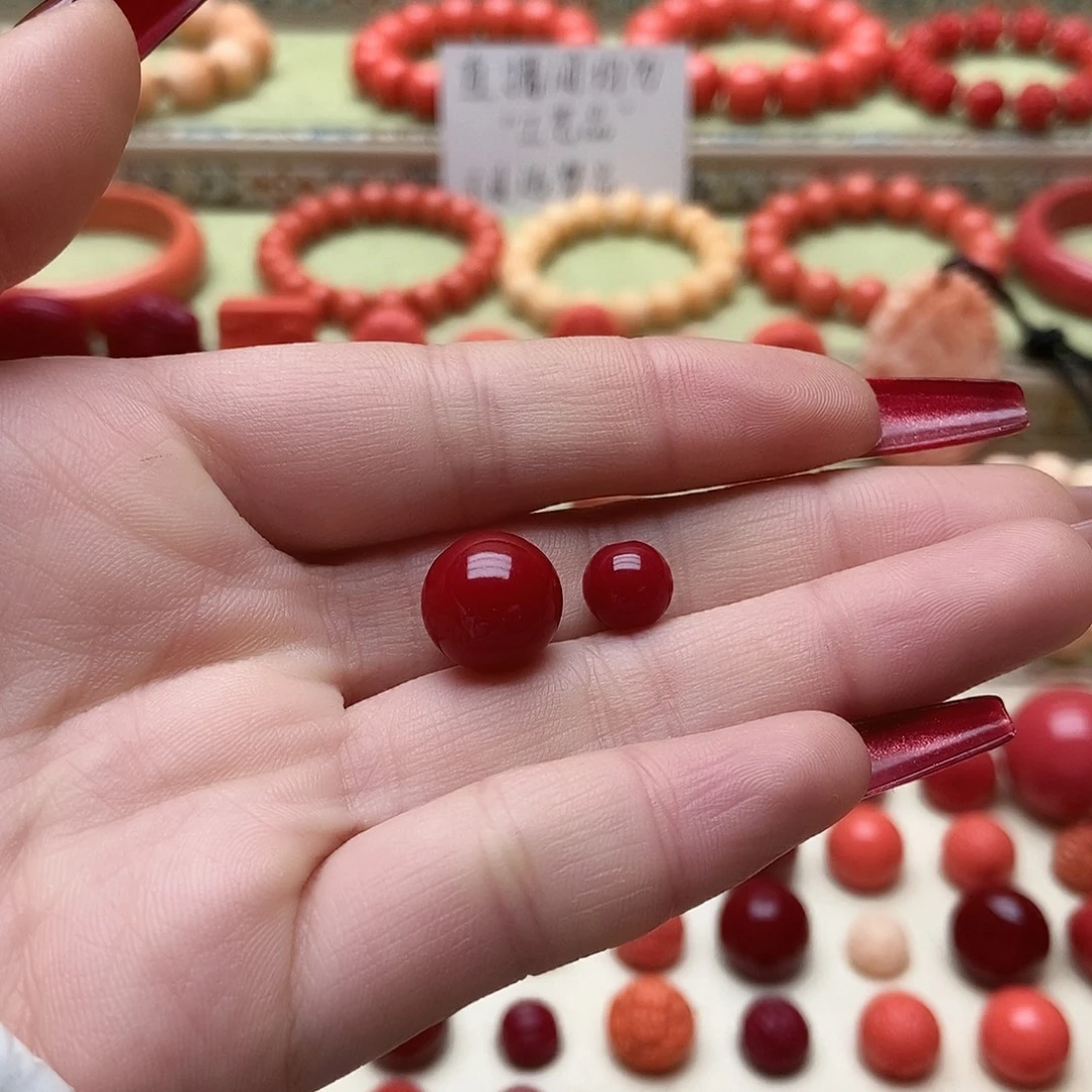 财***通非金属1.2圆珠红色0.8圆珠