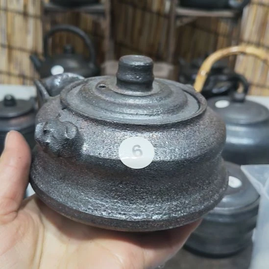 大***袍黑砂6号手工宝瓶黑砂