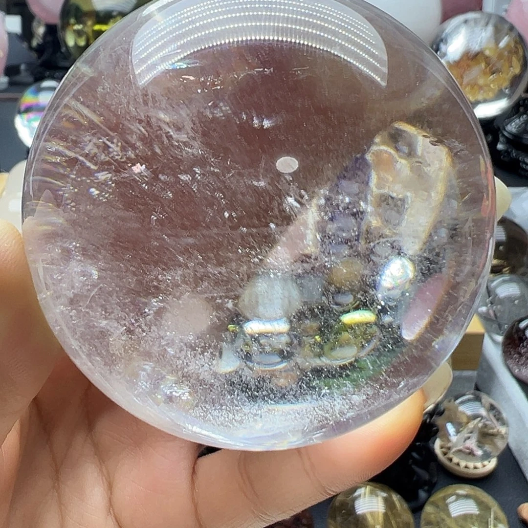 水晶未镶嵌珠宝半成品A925水晶