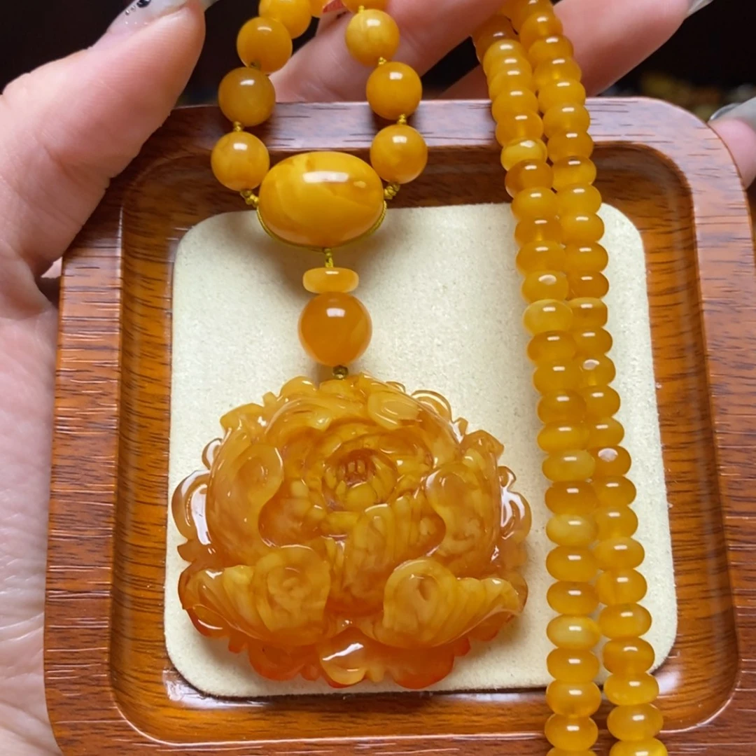 【闪购商品】蜜蜡颈饰未镶嵌项链