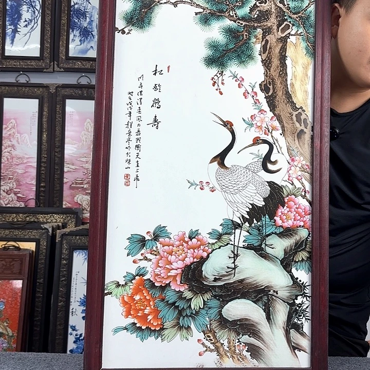 摆件景德镇瓷板画