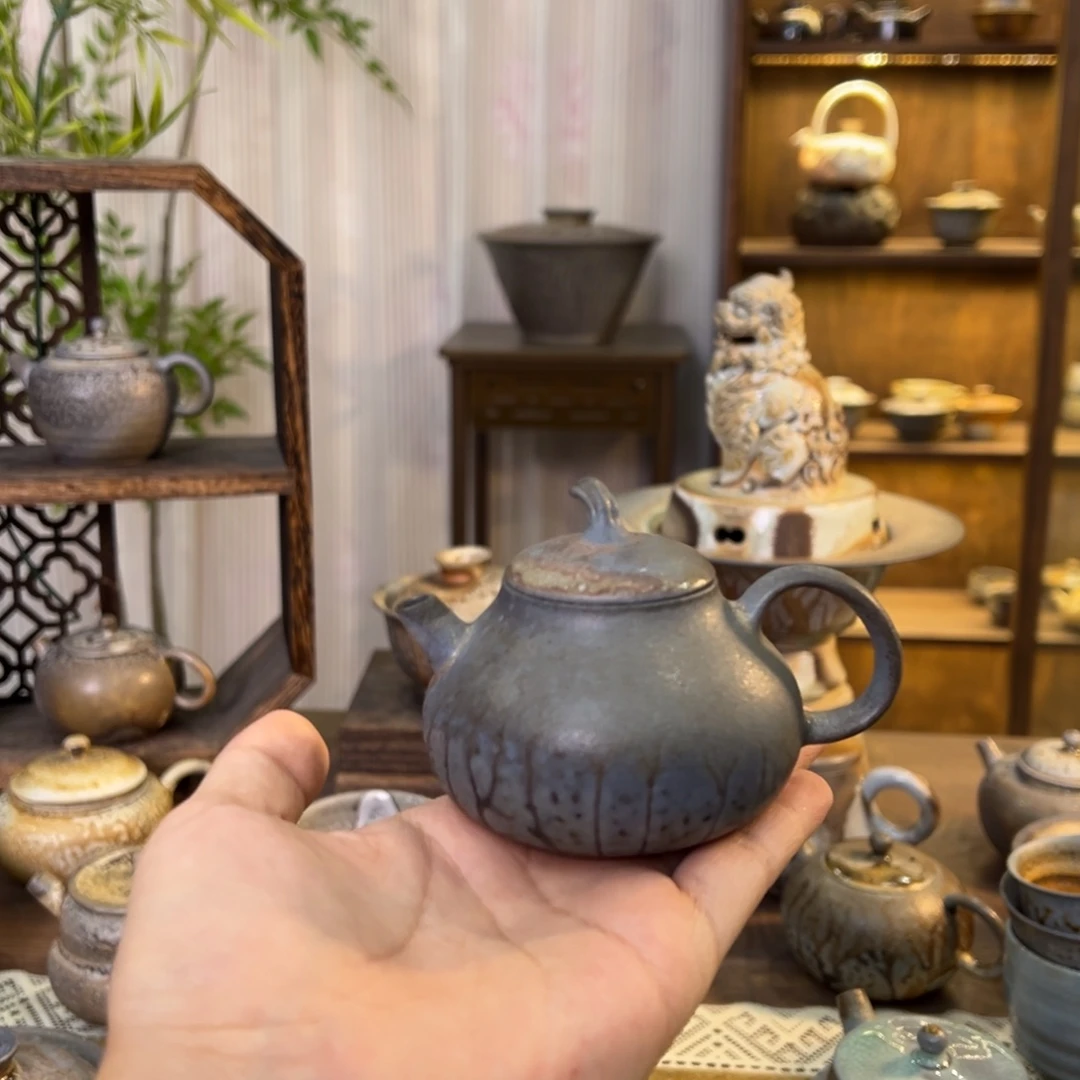 不染柴烧精品手工壶