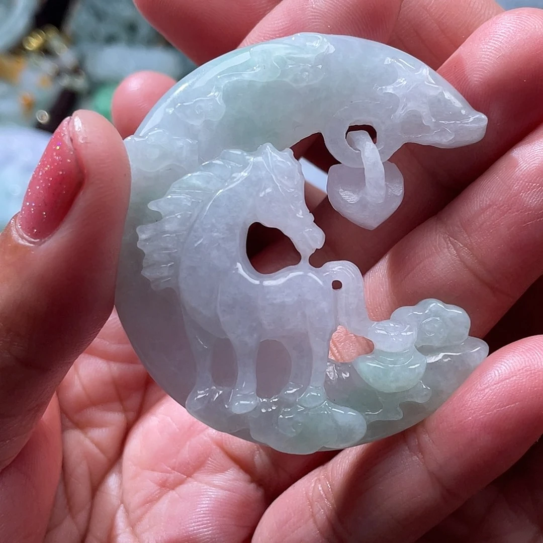 翡翠未镶嵌颈饰翡玉缘翡翠