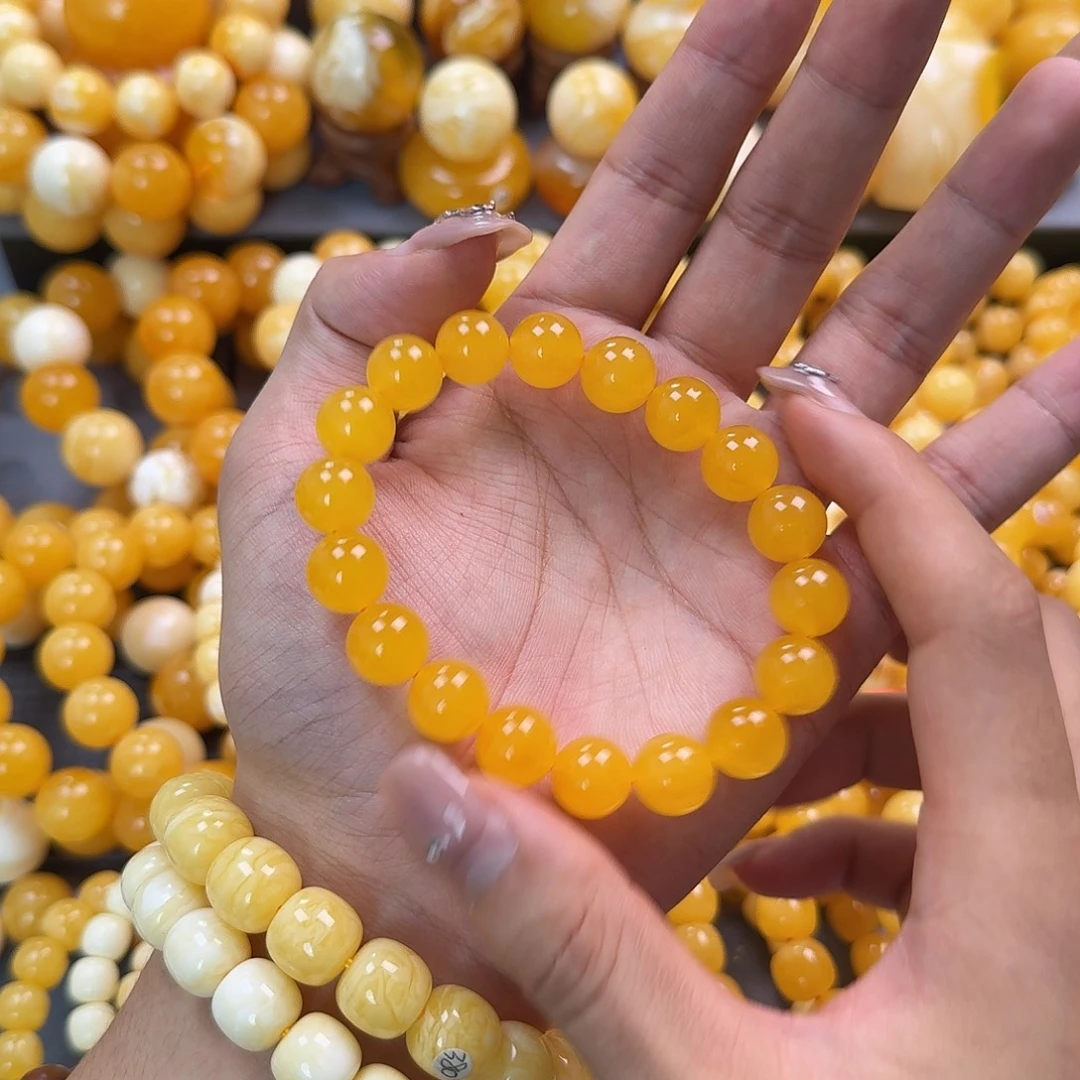 蜜蜡未镶嵌珠宝奇石同料12mm